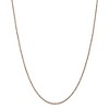 Black Bow Jewelry 1.7mm, 14k Rose Gold, Diamond Cut Solid Ropa Chain Necklace - 3 of 4