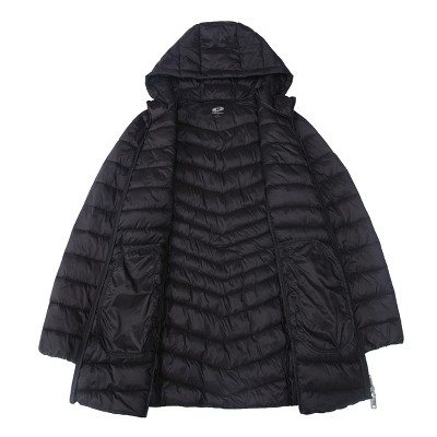 Женские куртки Rokka&Rolla Women's Light Long Coat Packable Puffer Jacket-Very Black, size XX Large — фото 6