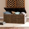 Harrowell Water Hyacinth Storage Trunk - CK0124 - Blackwashed/Espresso - SEI - 3 of 4
