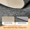 VEVOR - Slip-Resistant Rug Pad - Protective Cushioning Carpet Pad - 8' x 10' - 1/4"Thick - Dual Surface - Polyester Felt + Latex - Gray - 4 of 4