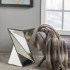 Side Table, Geometric End Table, Living Room Side Table, Small Night Stands, Mirrored Bedside Table - image 2 of 4