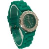 Olivia Pratt Every Day Thin Band Silicone and Rhinestones Colorful Women Watch - 3 of 4