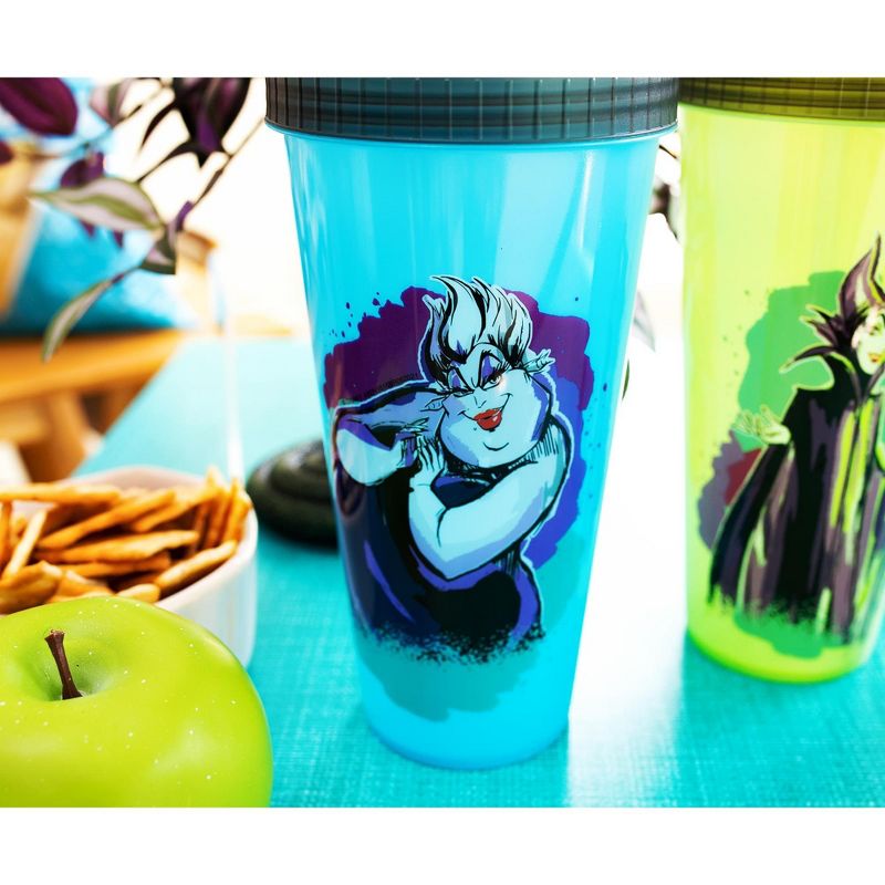 Silver Buffalo Disney Villains Color-Changing Plastic Tumblers | Set of 4, 5 of 10