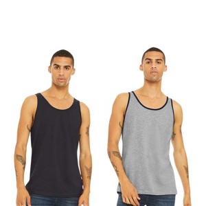 EG PRO Men Jersey Tank Top Vest Athletic Casual Stylish - 2 Pack - 1 of 4