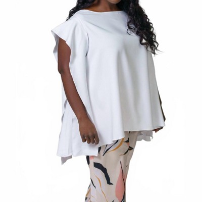 Women's Blouse With Flowy Side - plus size - Adriana Contreras