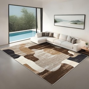 Washable Area Rugs Modern Abstract Floor Mats - 1 of 4