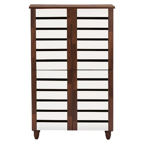 Baxton studio shoe online cabinet with 4 doors