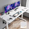 Lirago Electric Adjustable Height Standing Desk with Splice Board-Home Office Desk for Healthy Work Lifestyle-White - 2 of 4