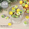 Big Dot of Happiness Let's Rally - Pickleball - Birthday or Retirement Party Small Round Candy Stickers - Party Favor Labels - 324 Count - 2 of 4
