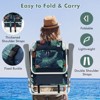 Tangkula 4 PCS Beach Chair 5-Position Outdoor Reclining Chairs w/ Head Pillow & Storage Bag - 3 of 4