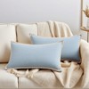 REGALWOVEN Fade-Resistant Modern Soft Solid Cushion Cases 2 Pcs - 2 of 4