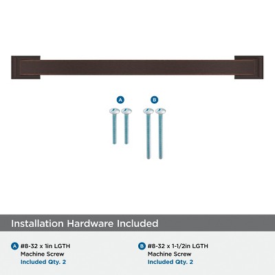 Oil-Rubbed Bronze 8-13/16 Inch Modern Cabinet Pull