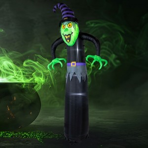 Sunnydaze Winifred the Wicked Witch Halloween Inflatable - 8' H - 1 of 4