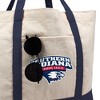 University of Southern Indiana Primary Logo Canvas Tote Bag With External Pocket, Reusable Shoulder Bag for Shopping, School, Beach - 2 of 4