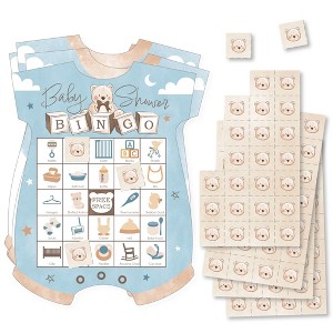 Big Dot of Happiness We Can Bearly Wait - Picture Bingo Cards and Markers - Teddy Bear Baby Shower Shaped Bingo Game - Set of 18 - 1 of 4