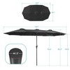 Sonkuki 13 x 7.2Ft Double-Sided Patio Umbrella with Large Canopy Outdoor Table Umbrella for Garden, deck and pool - 3 of 4