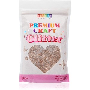 Bright Creations Rose Gold Powder Glitter for Resin, Nail Art, Slime, Art and Crafts Supplies (7 oz) - 1 of 4