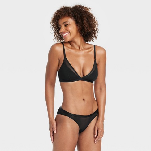 Women's Mesh Cheeky Underwear - Auden™ Black Xs : Target