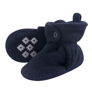 Little Treasure Baby and Toddler Boy Cozy Fleece Booties, Navy, 18-24 Months - 1 of 1