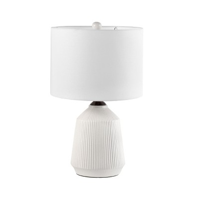 nuLOOM Renton Ceramic 24" Table Lamp Lighting - Cream 24" H x 15" W x 15"D
