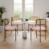 Infurnic Accent Chairs, Modern Upholstered Chairs Set with Sturdy Legs, for Kitchen and Dining Room, 4PCS, Pink, 20.5"*20.5"*30" - 2 of 4