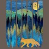 Women's Design By Humans Fox Forest Night By Maryedenoa Racerback Tank Top - 2 of 3