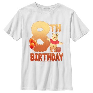 Boy's Winnie the Pooh 8th Birthday Pooh Bear T-Shirt - 1 of 4