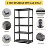 AENKYO 72" Tall 5-Tier Heavy Duty Storage Shelves - 2000LBS Capacity Metal Shelving Unit for Garage, Adjustable Metal Storage Industrial Rack - 4 of 4