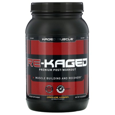 Kaged Muscle Re-Kaged, Premium Post-Workout, Orange Kream, 1.84 lb (834 g), Protein Powders