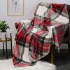 Christmas Ultra Soft Throw Blanket with Plaid, Cozy Flannel Flannel Luxury Blanket for Bed, Sofa and Couch Christmas Gift. - 2 of 4