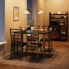 Dining Table Set for 4, Wood Tabletop Kitchen Table & Metal Frame 5-Piece Kitchen Dining Table Set - 3 of 4