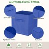 Unique Bargains Fabric Storage Bins 3 Pcs - 3 of 4