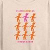 Women's - Dr. Seuss - I'll Be Famous Lightweight French Terry Wide Neck Long Sleeve Shirt - 2 of 4