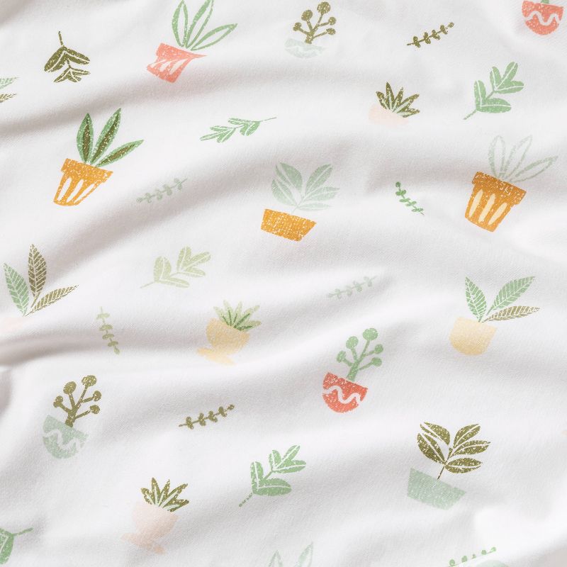 Fitted Crib Sheet Plants - Cloud Island&#8482;, 4 of 6