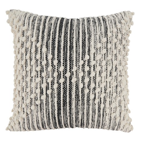 Saro Lifestyle Artisan Woven Stripe Diamond Poly Filled Throw Pillow - image 1 of 3