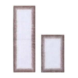 Torrent Collection 2 Piece 100% Soft Cotton Tufted Weave Bath Rug Set, Ombre Pattern, Super Soft & Absorbent, Machine Washable Bathroom Mats - 1 of 4