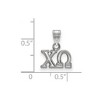 Black Bow Jewelry Sterling Silver Chi Omega Greek Life Small Pendant - 2 of 3