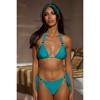 Moda Minx Amour 'Teal' Triangle Crystal Bikini Top - 4 of 4