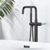 WOWOW Single-Handle Freestanding Tub Faucet Floor Mounted with Hand Shower - 3 of 4