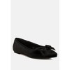Pothos Luxurious Velvet Bow Ballerinas Women - 2 of 4
