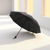 Unique Bargains Outdoor Umbrella 10-rib Twill Business Manual Umbrella Sun Protection Impact Cloth Vinyl 42.52"x29.13" 1 Pcs - 2 of 4