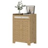 NicBex 29.52"/47.25" Farmhouse Sideboard,Kitchen Storage Cabinets with Adjustable Shelf for Dining Room,Brown - 4 of 4