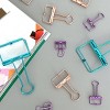 Wrapables Hollow Binder Clips for Office in Assorted Sizes, Paper Clamps, Paper Clips (Set of 20) - 3 of 4