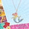 Disney Princess Ariel Silver Plated Rainbow Glitter Pendant Necklace, 18'' - 4 of 4
