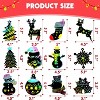 Joyfy 48-Pack Christmas Scratch Art Ornaments – Snowman, Snowflakes, Tree & Reindeer DIY Craft Kit for Kids, Rainbow Hanging Deco - 4 of 4