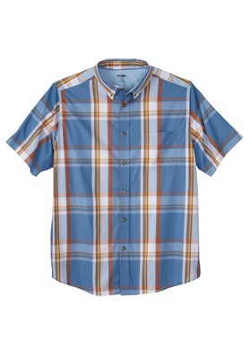 KingSize Short Sleeve Wrinkle Resistant Sport Shirt