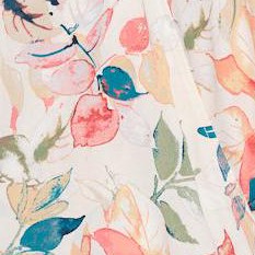 ivory peach floral