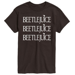 Men's - Beetlejuice - Stacked White Logo Short Sleeve Graphic T-Shirt - 1 of 3