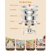 5QT Chafing Dish Buffet Set, Food Warmers and Servers, Stainless Steel Chafer with Lid, Frame & Fuel Holder for Catering, Parties, Festivals - 4 of 4