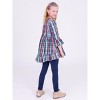RuffleButts Toddler Girls High Low Ruffle Tunic - 4 of 4